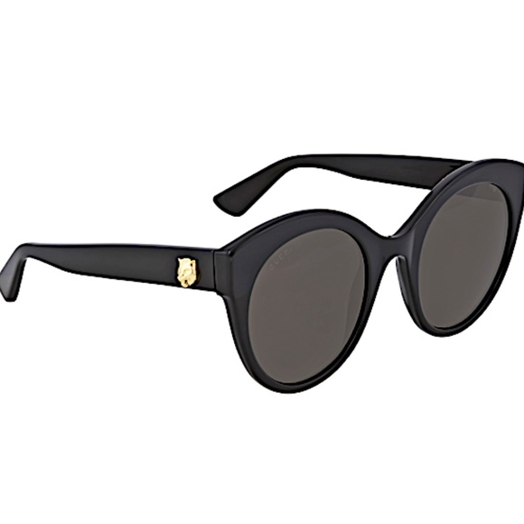 Gucci Black Round GG0028s Sunglasses main image 7